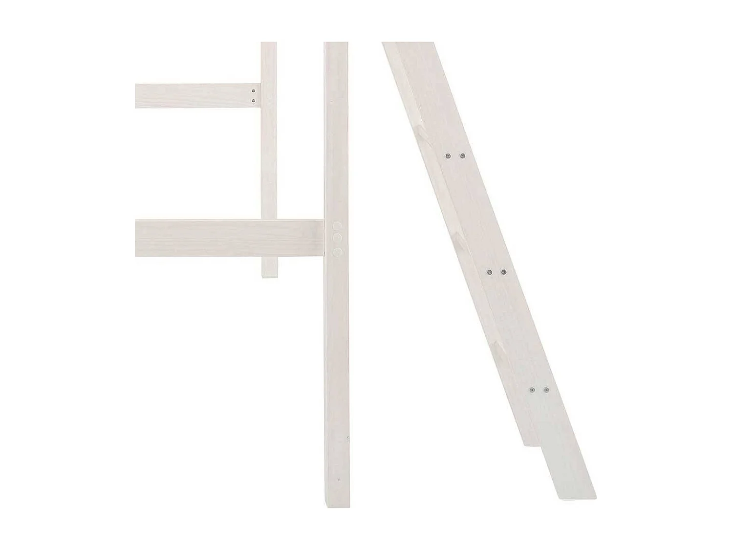 Kinderzimmer Bett 175 cm hoch Kiefer Massivholz