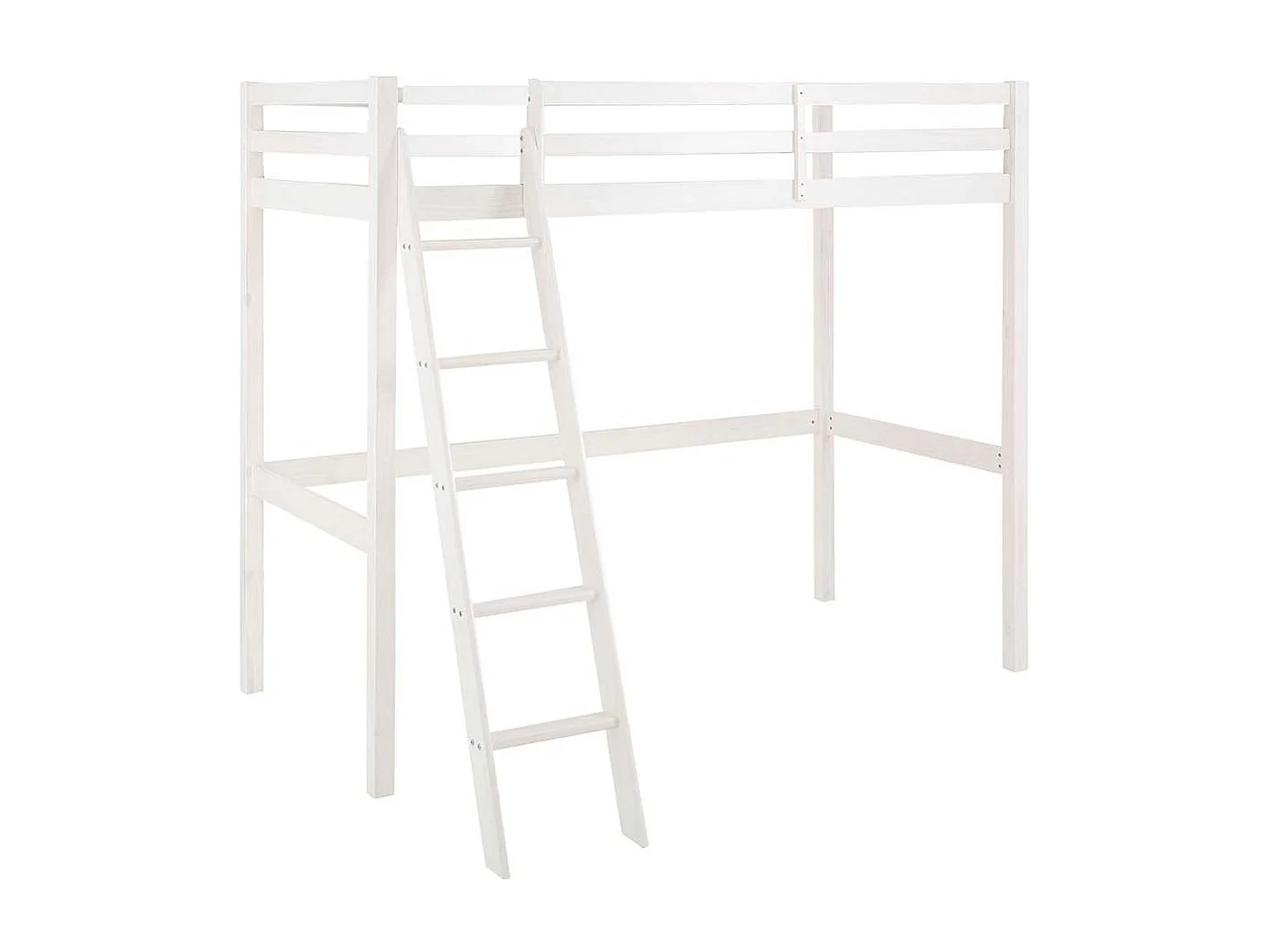 Kinderzimmer Bett 175 cm hoch Kiefer Massivholz