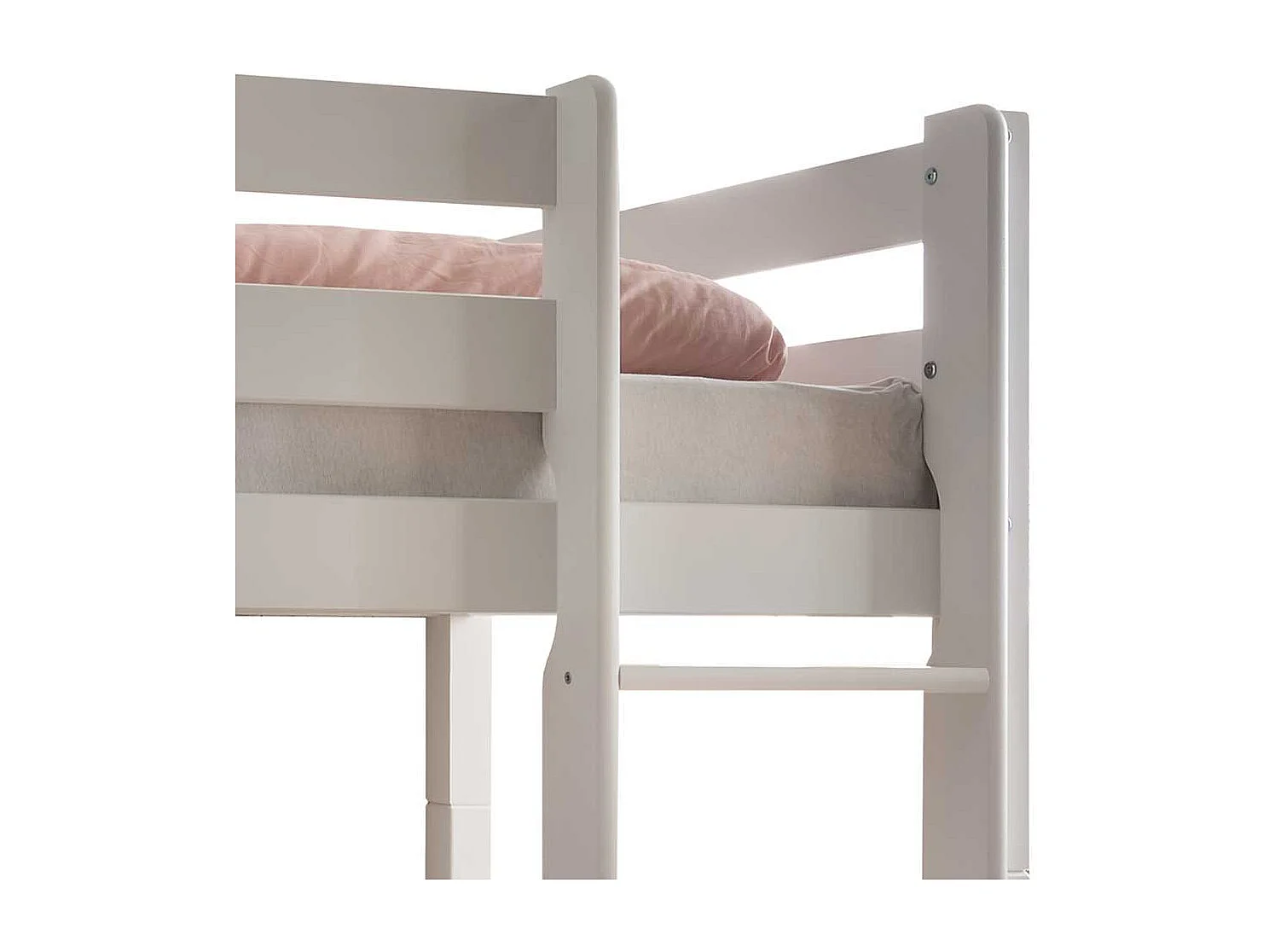 Etagenhochbett Massivholz Liegefläche 90x200 Weiß lackiert