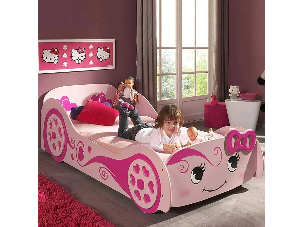 Kinderbett für Mädchen Rosa