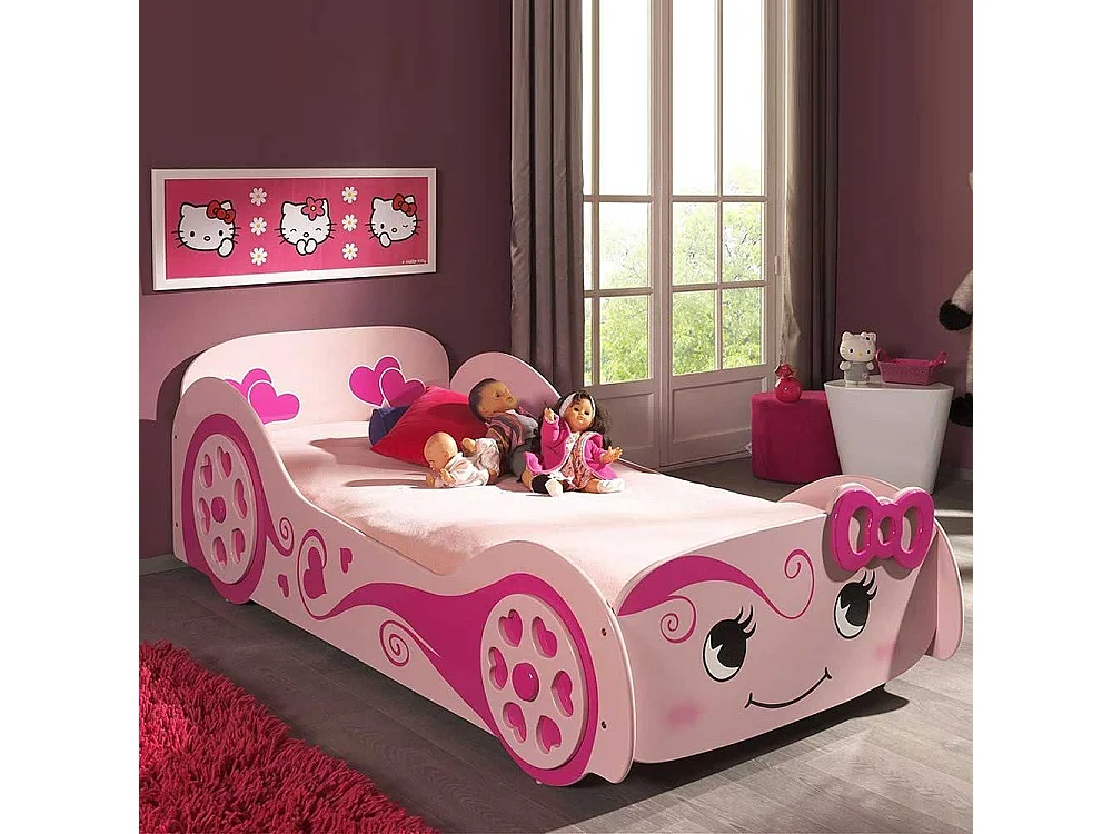 Kinderbett für Mädchen Rosa