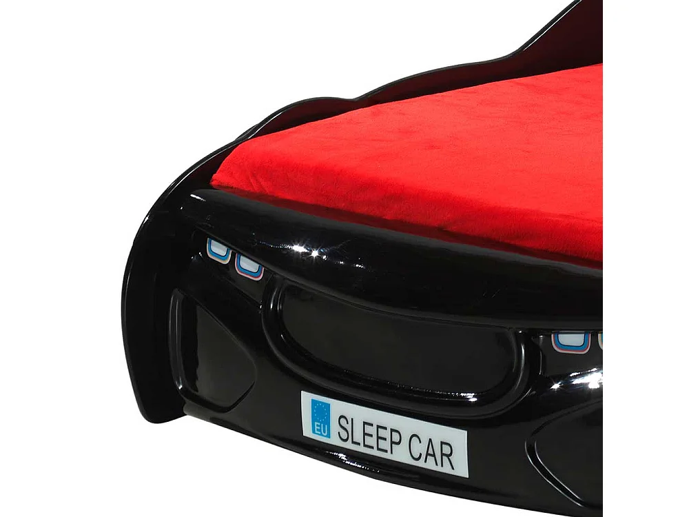 Kinder Einzelbett in Rennwagen Form Hochglanz rot