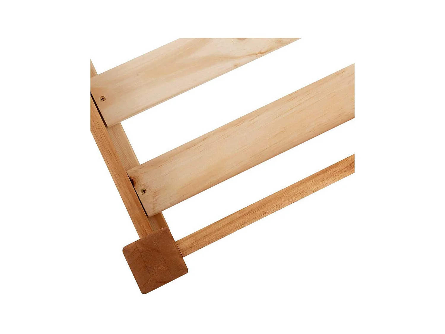 Hochbettgestell aus Kiefer Massivholz Leiter