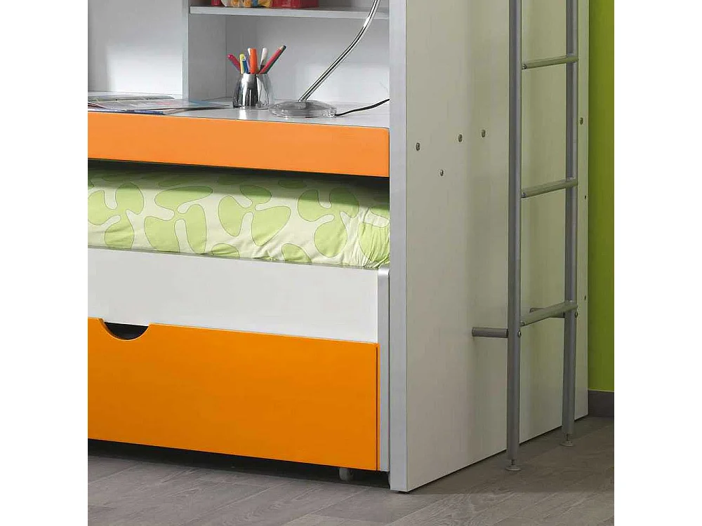 Etagenbett mit Ausziehbett Bettschublade