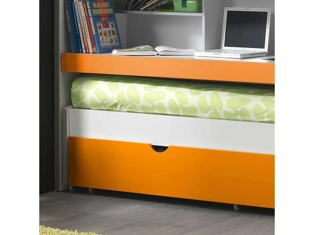 Etagenbett mit Ausziehbett Bettschublade