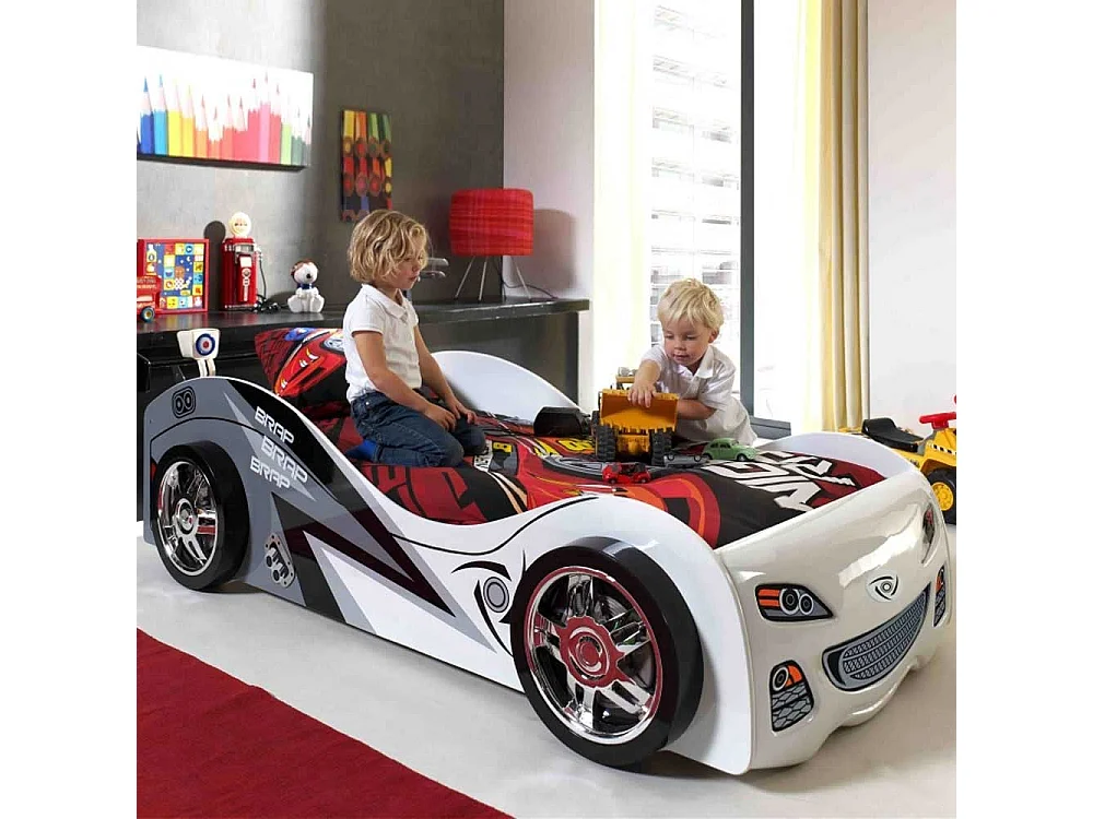 Kinderbett in Rennauto-Design 90x200cm