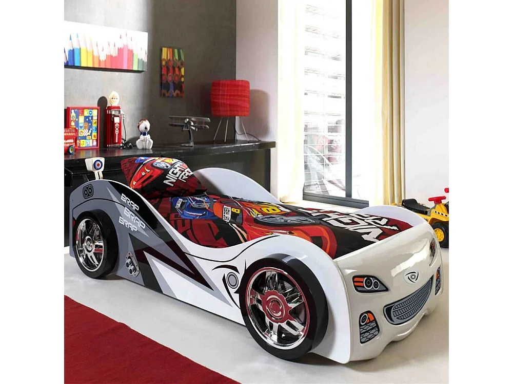 Kinderbett in Rennauto-Design 90x200cm