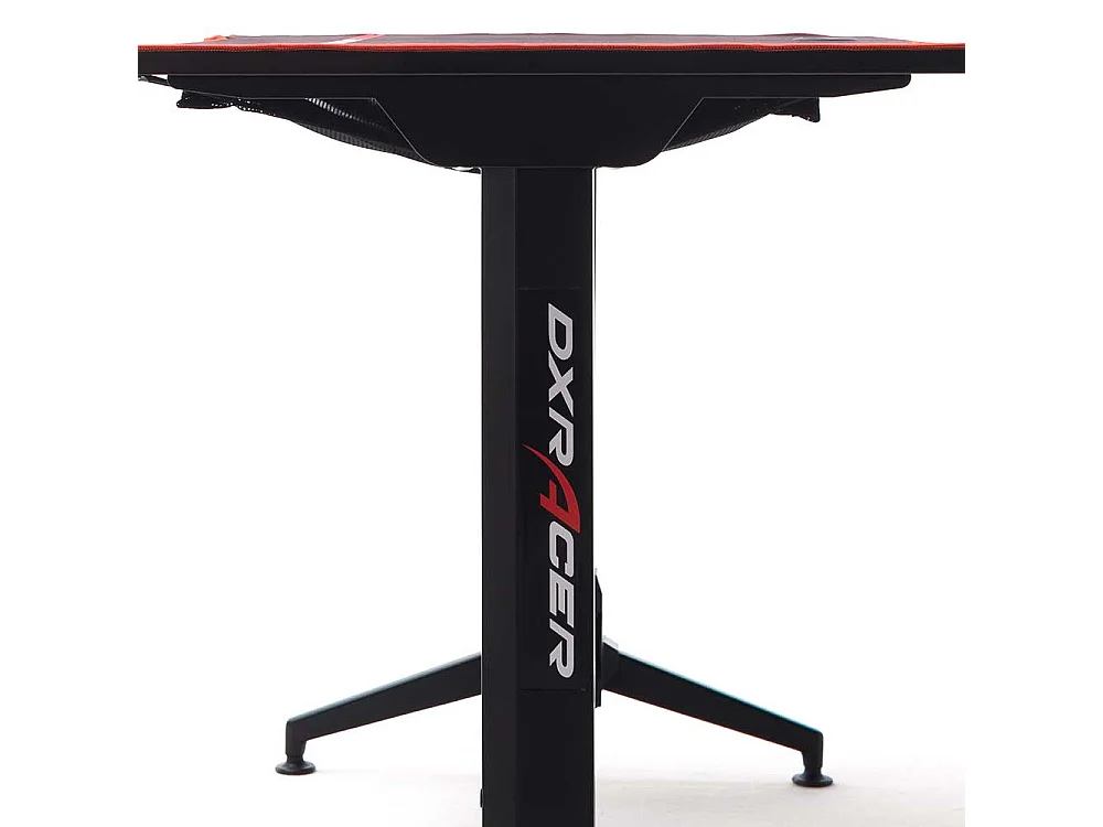 Höhenverstellbarer Schreibtisch in Schwarz T-Gestell