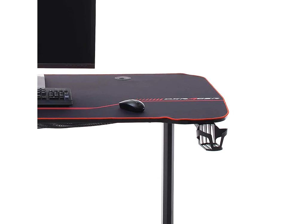 Höhenverstellbarer Schreibtisch in Schwarz T-Gestell