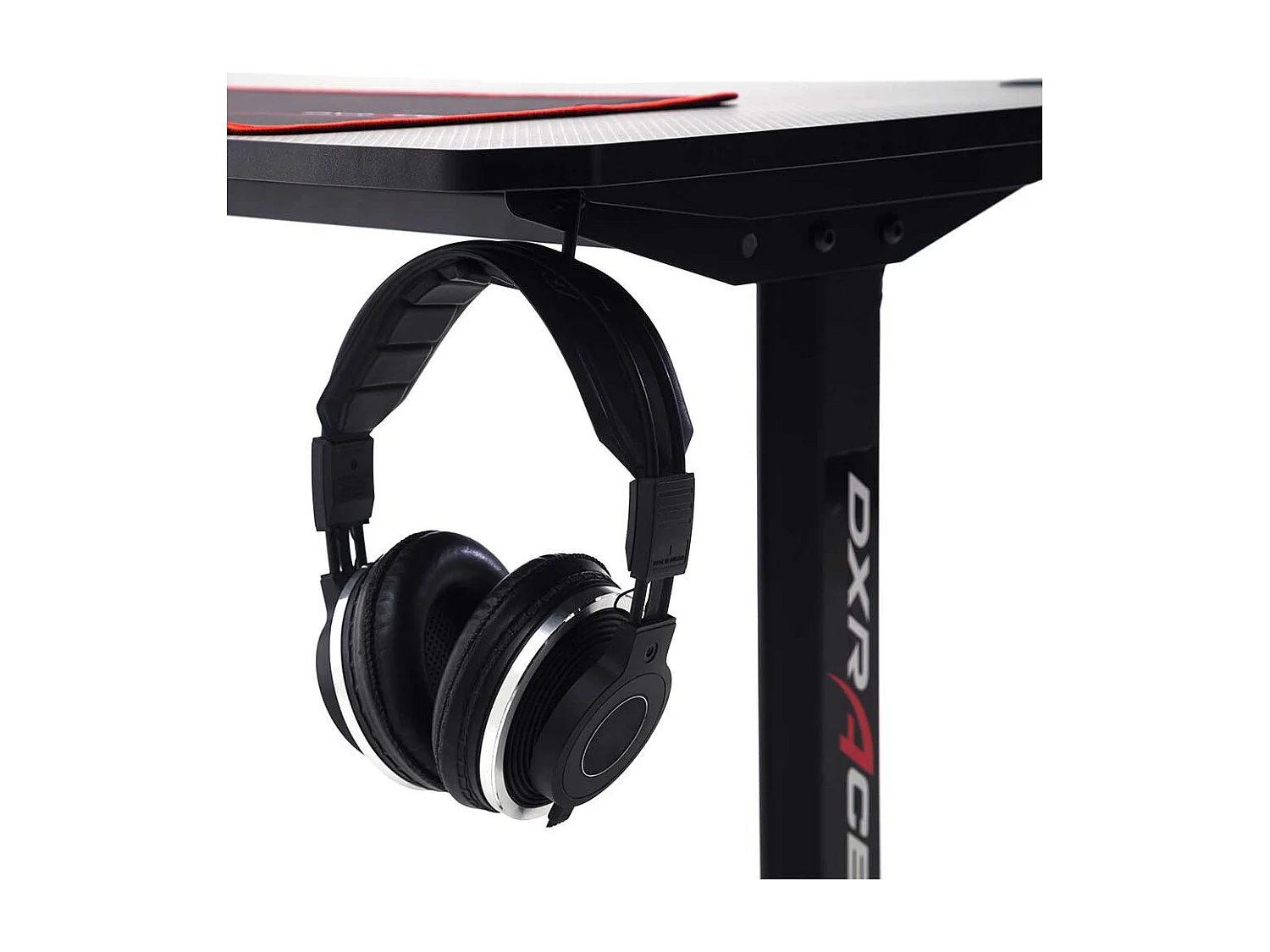 Gaming Schreibtisch in Schwarz Getränkehalter