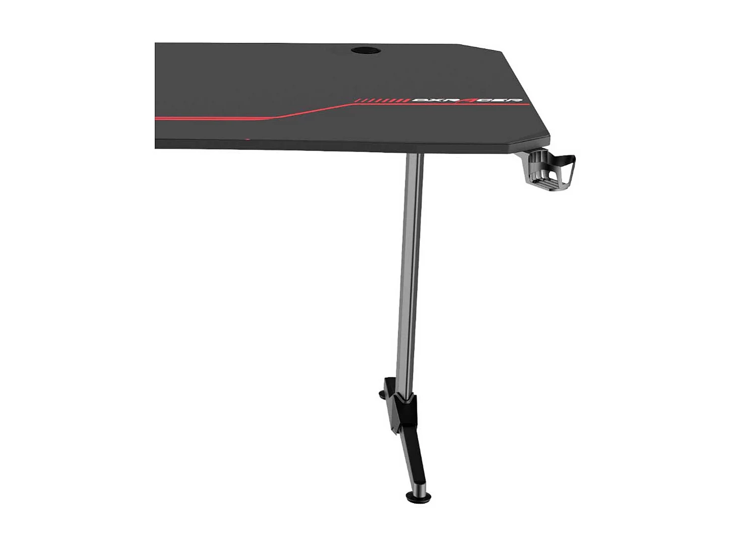 Edv Tisch in Schwarz Headset- und Getränkehalter