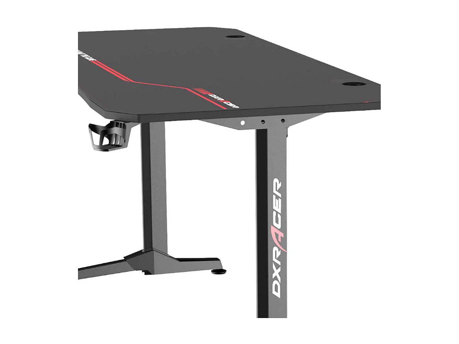 Edv Tisch in Schwarz Headset- und Getränkehalter