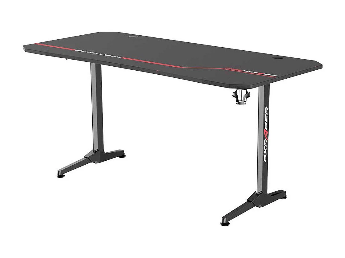 Edv Tisch in Schwarz Headset- und Getränkehalter