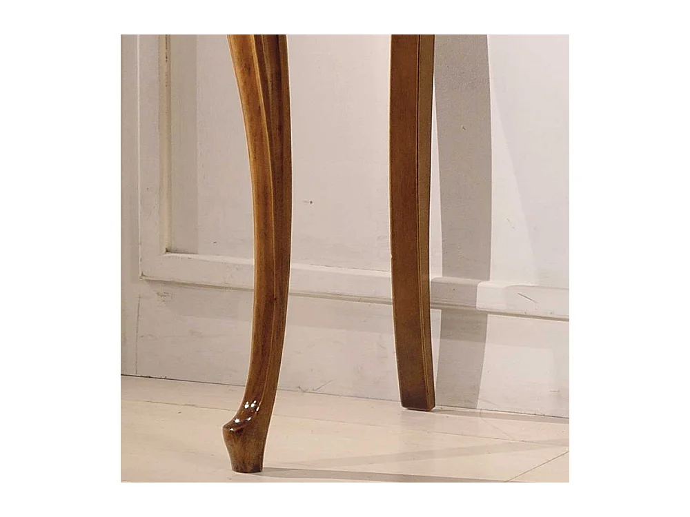 Tischkonsole in Nussbaumfarben fünf Schubladen