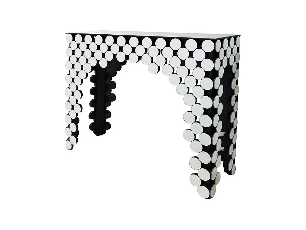 Konsolentisch verspiegelt mit rechteckiger Tischplatte Glas