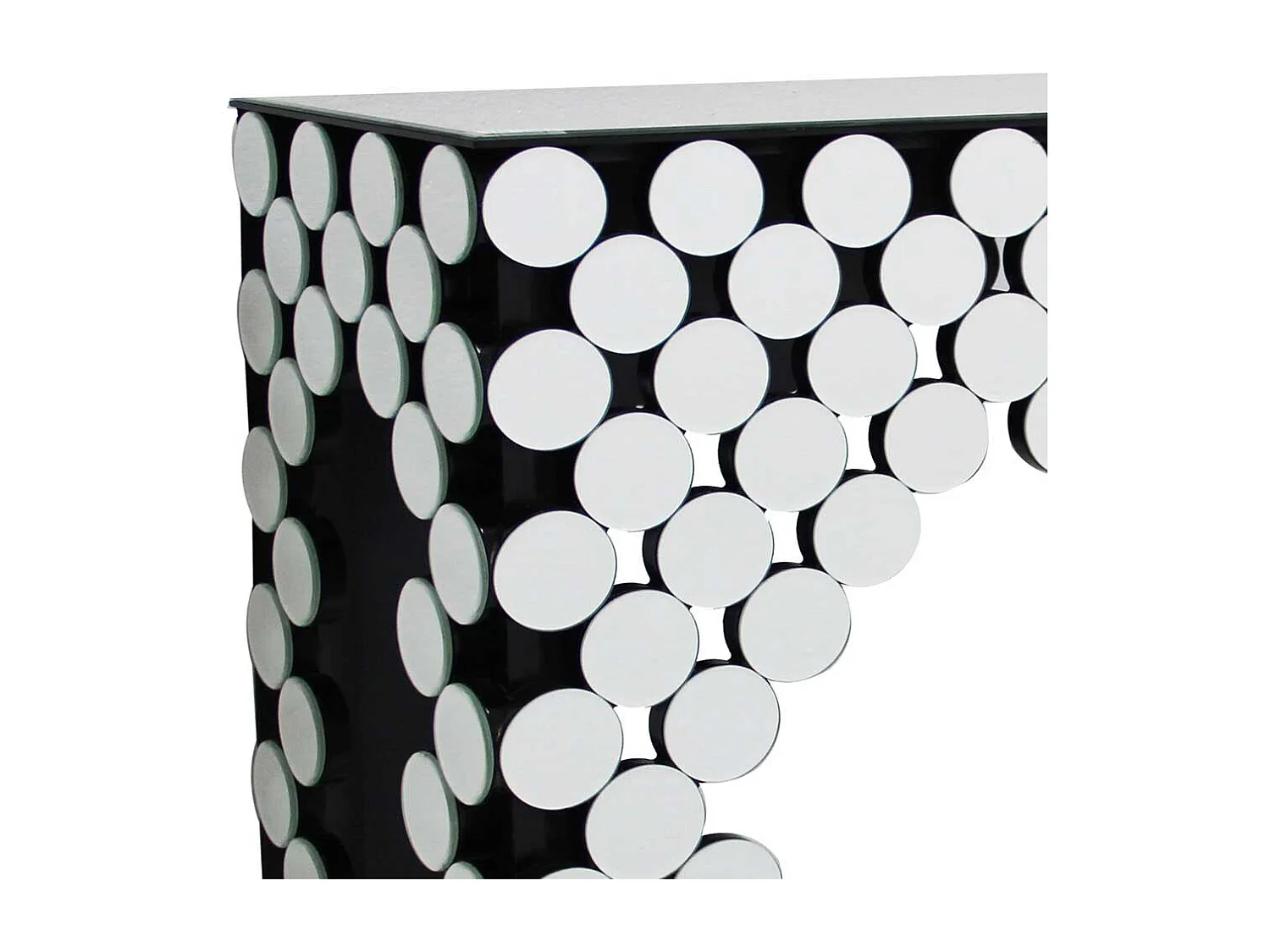 Konsolentisch verspiegelt mit rechteckiger Tischplatte Glas