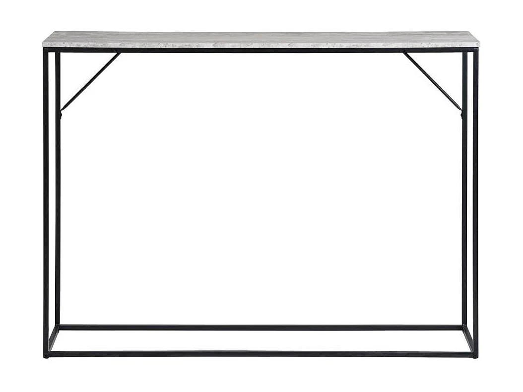 Wandtisch Flur Tisch in Schwarz und Beigegrau