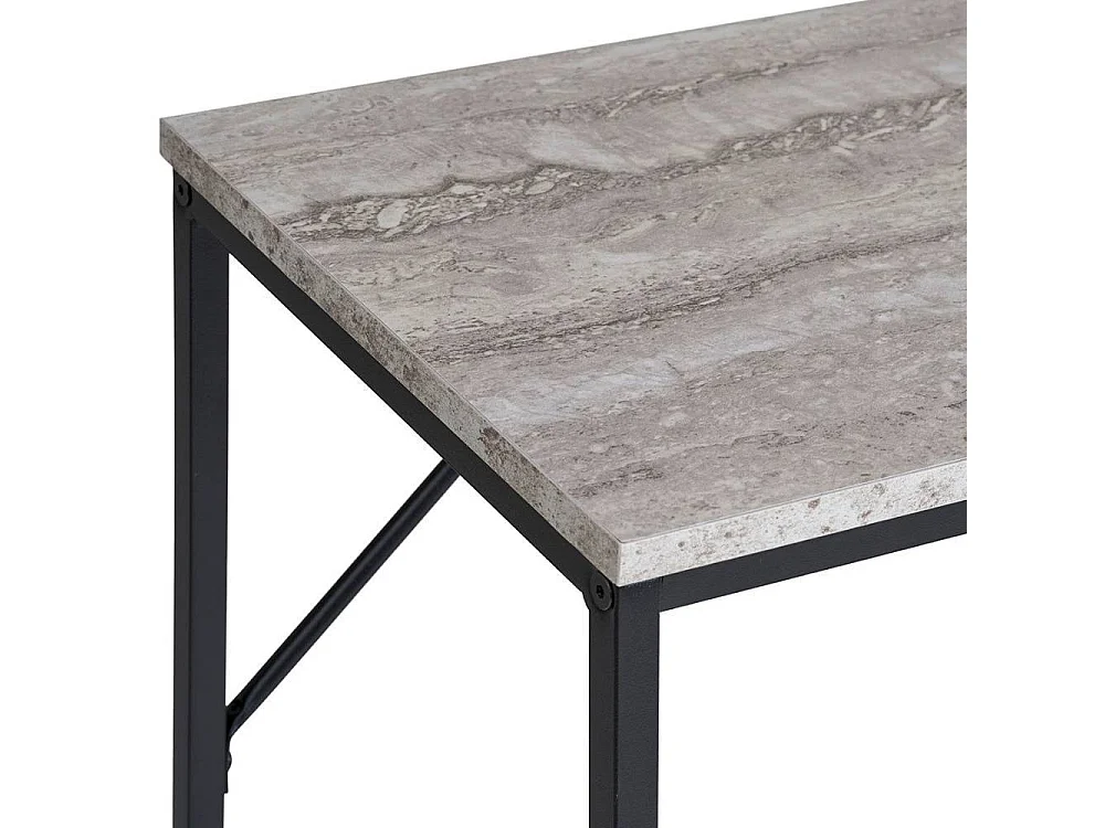 Wandtisch Flur Tisch in Schwarz und Beigegrau