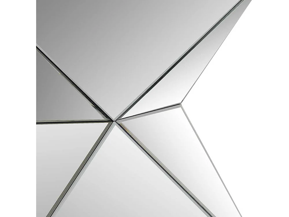 Design Konsolentisch aus Spiegelglas rechteckiger Tischplatte