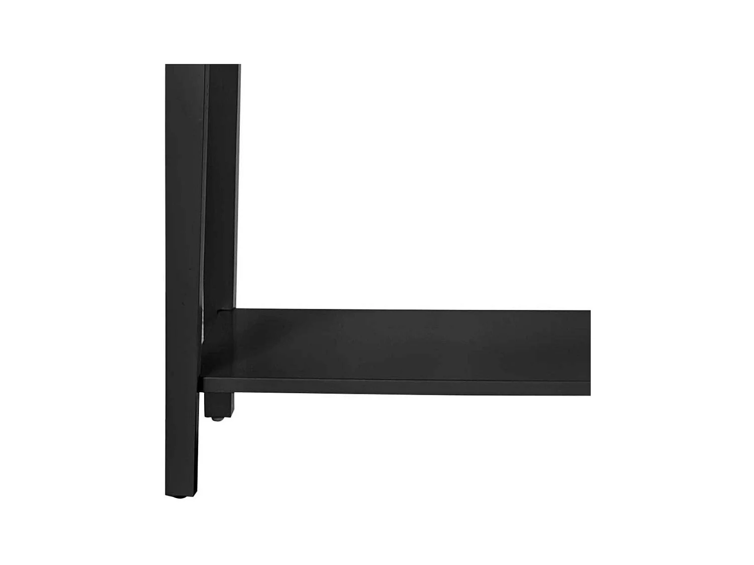 Schwarzer Konsolentisch im Landhausstil zwei Schubladen