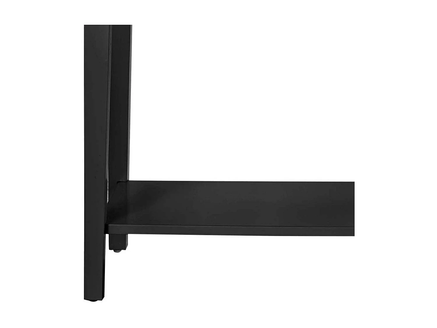 Schwarzer Konsolentisch im Landhausstil zwei Schubladen