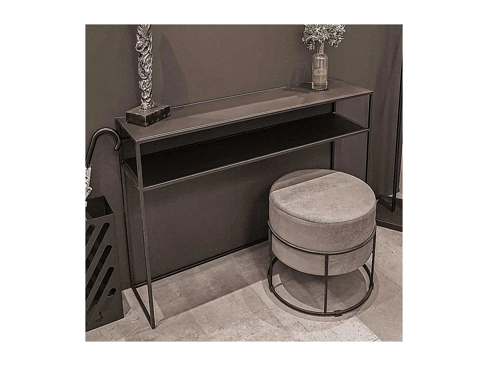 Garderobentisch mit Metall Oberfläche modernem Design