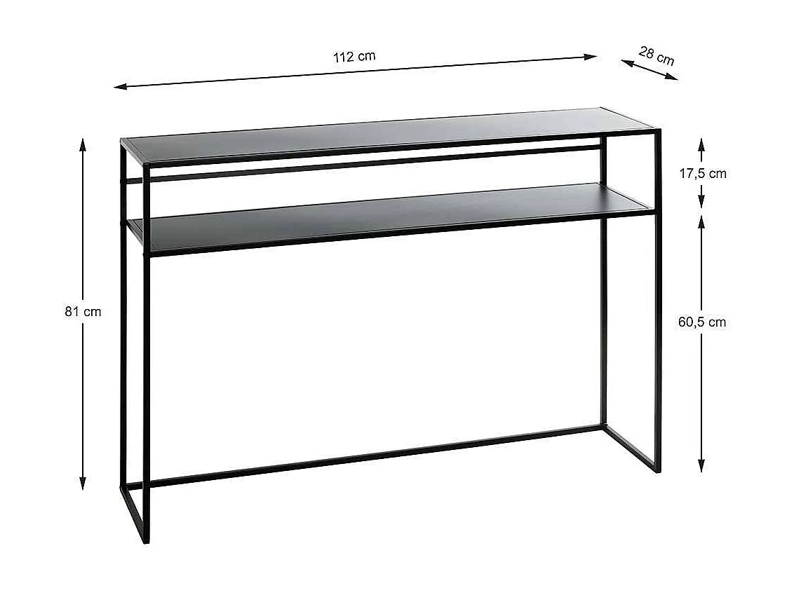 Garderobentisch mit Metall Oberfläche modernem Design