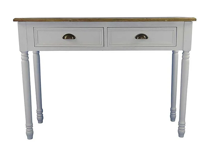 Landhaus Konsolentisch mit Schubladen Wei�