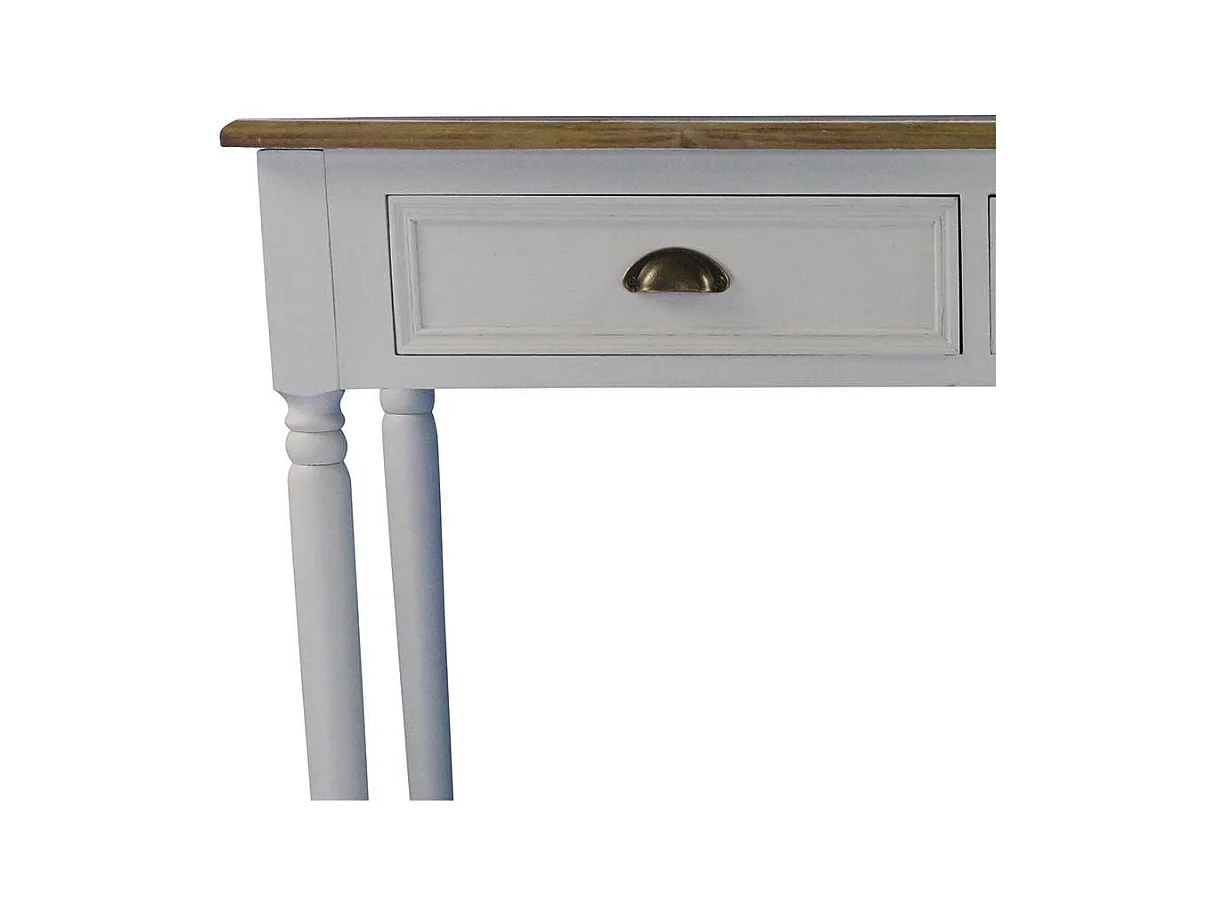 Landhaus Konsolentisch mit Schubladen Wei�