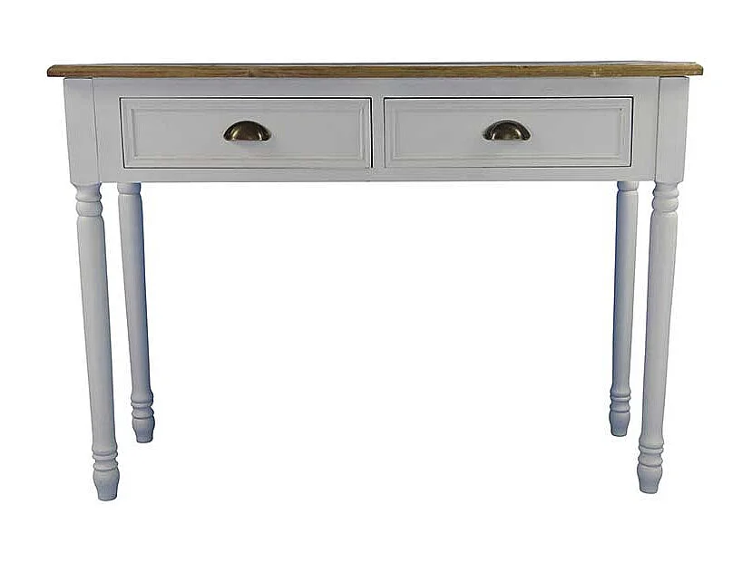 Landhaus Konsolentisch mit Schubladen Wei�