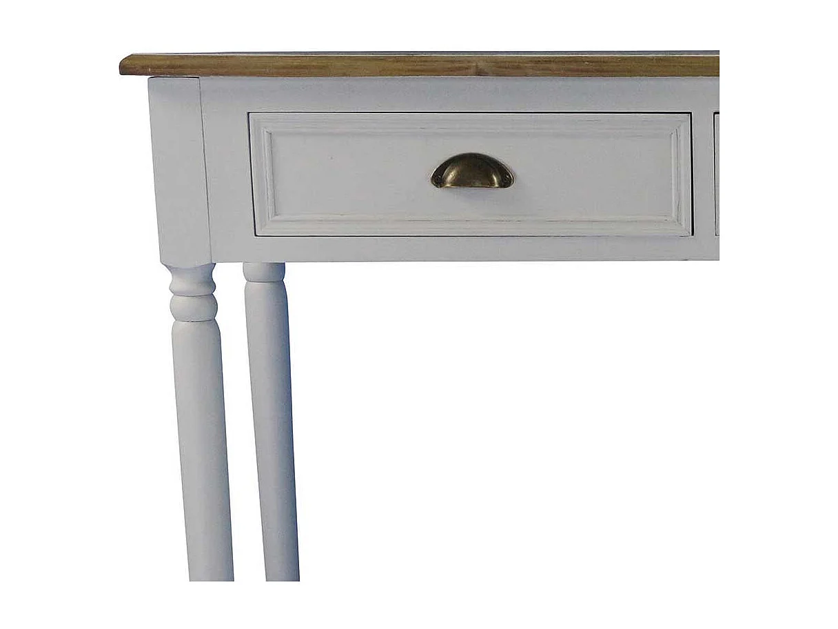 Landhaus Konsolentisch mit Schubladen Wei�