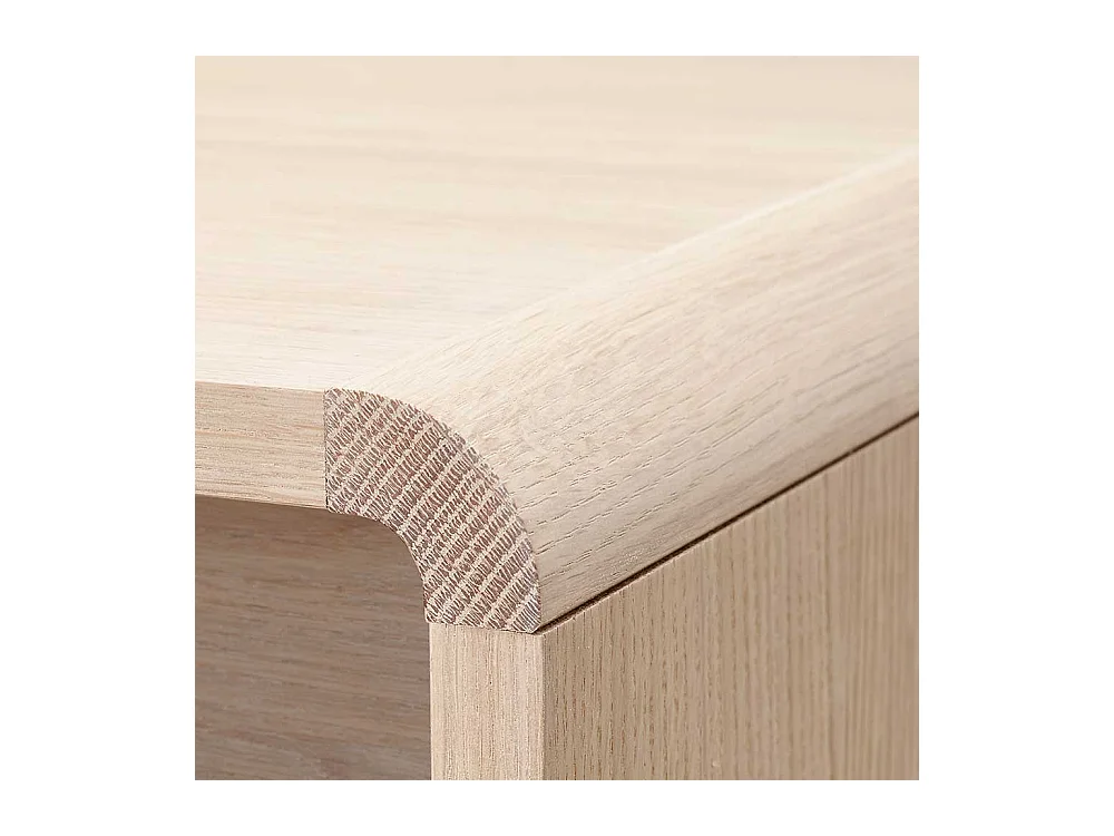 Retro Schreibtisch aus Eiche Bianco geölt Schublade