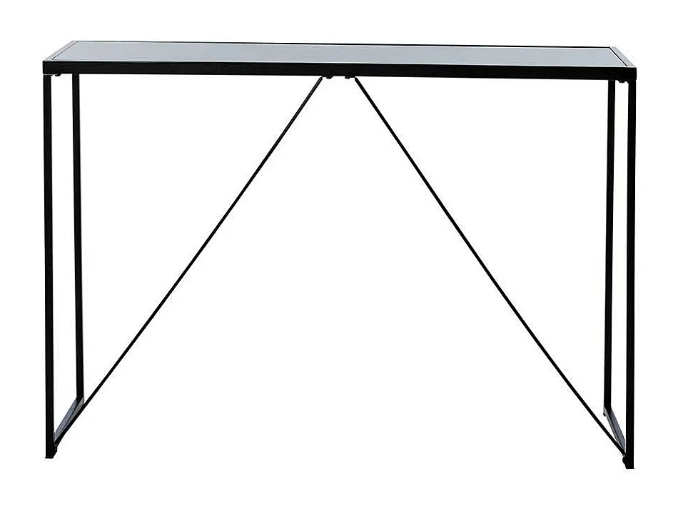 Konsolentisch Flur Tisch aus Metall in Schwarz