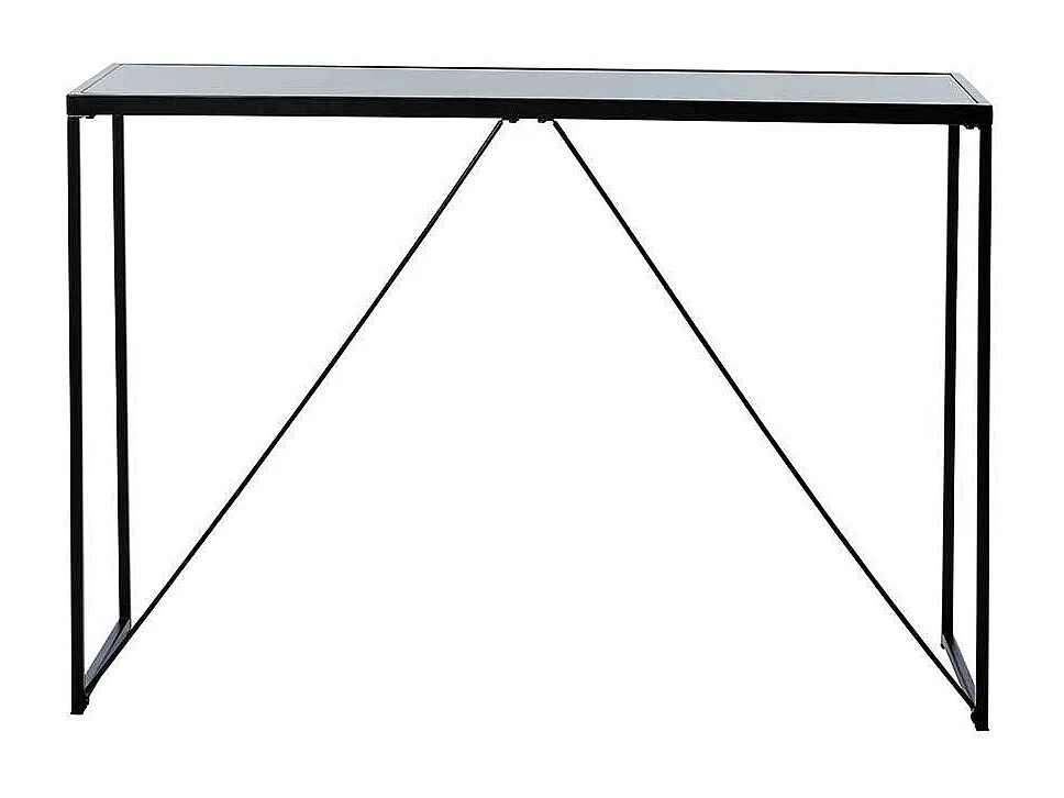 Konsolentisch Flur Tisch aus Metall in Schwarz
