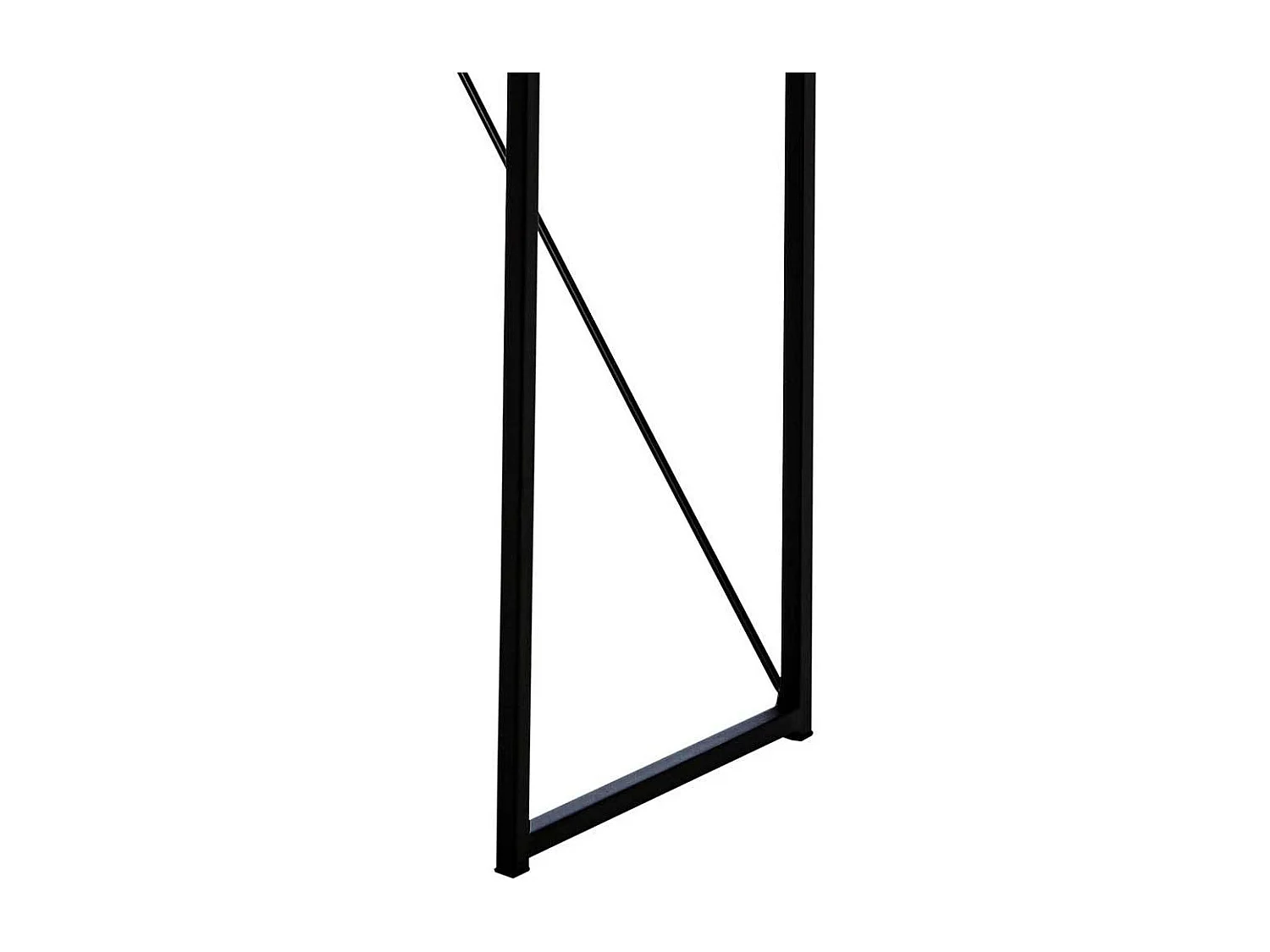 Konsolentisch Flur Tisch aus Metall in Schwarz