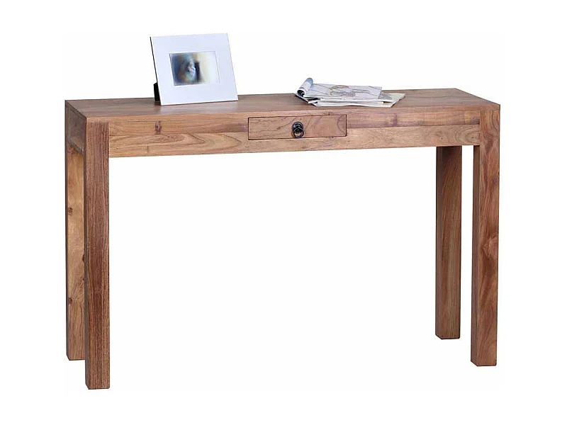 Konsolentisch aus Akazie Massivholz mit Schublade