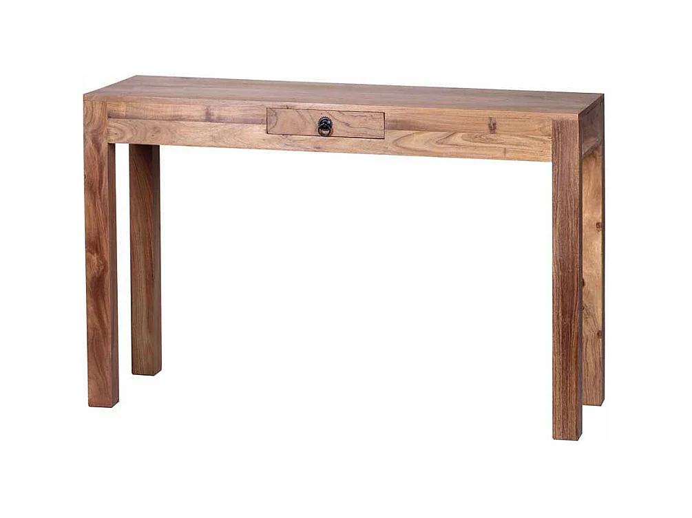 Konsolentisch aus Akazie Massivholz mit Schublade
