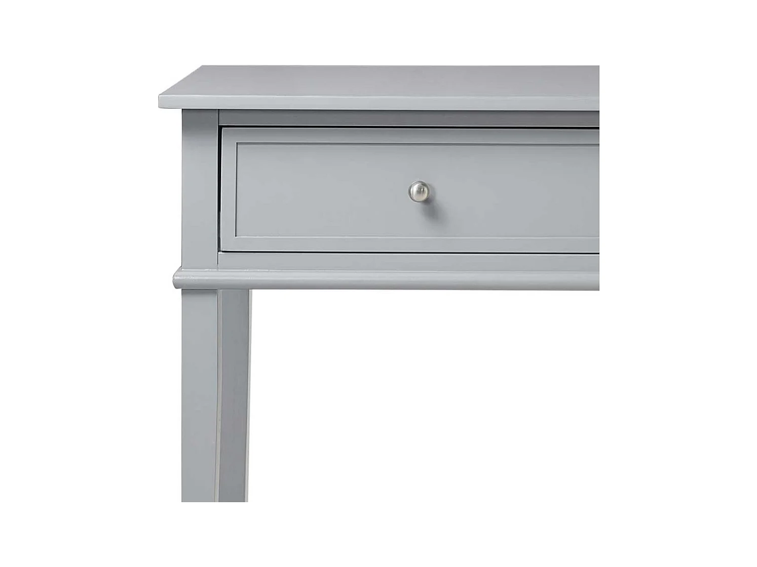 Landhausstil Konsolentisch in Grau zwei Schubladen