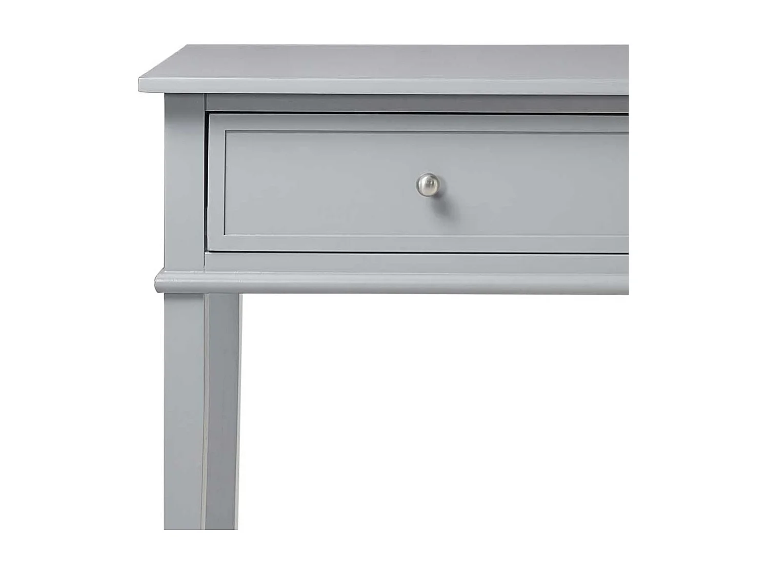 Landhausstil Konsolentisch in Grau zwei Schubladen