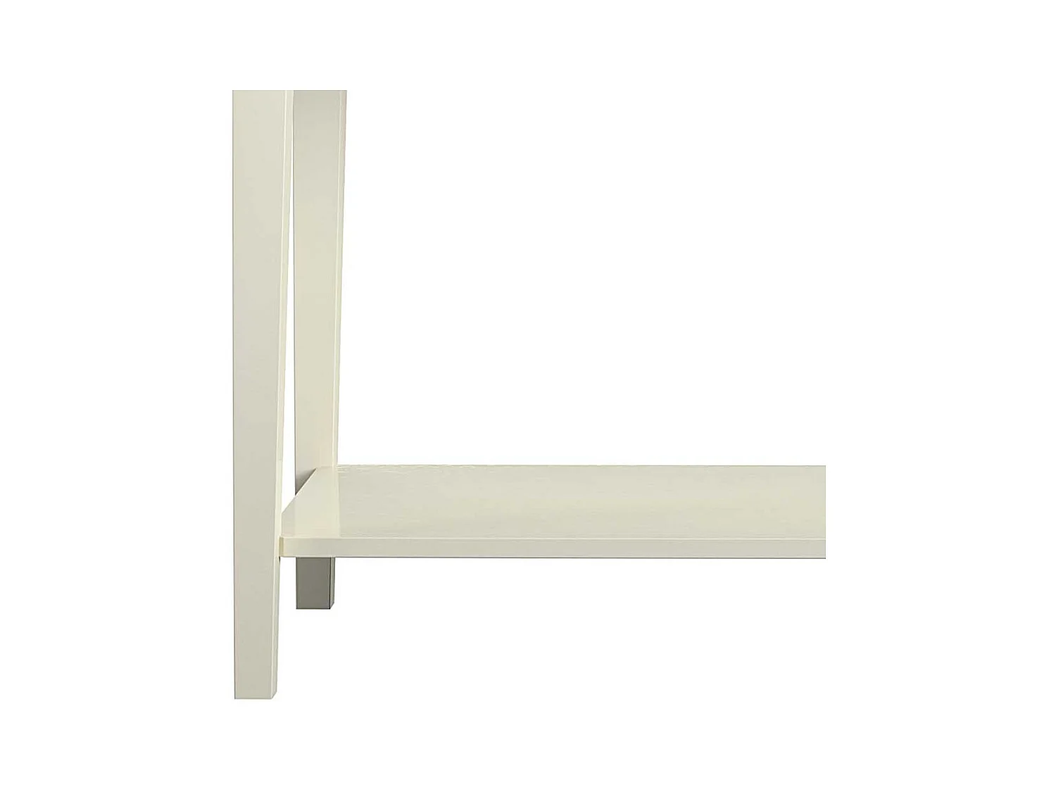 Landhaus Konsolen Tisch in Cremefarben zwei Schubladen