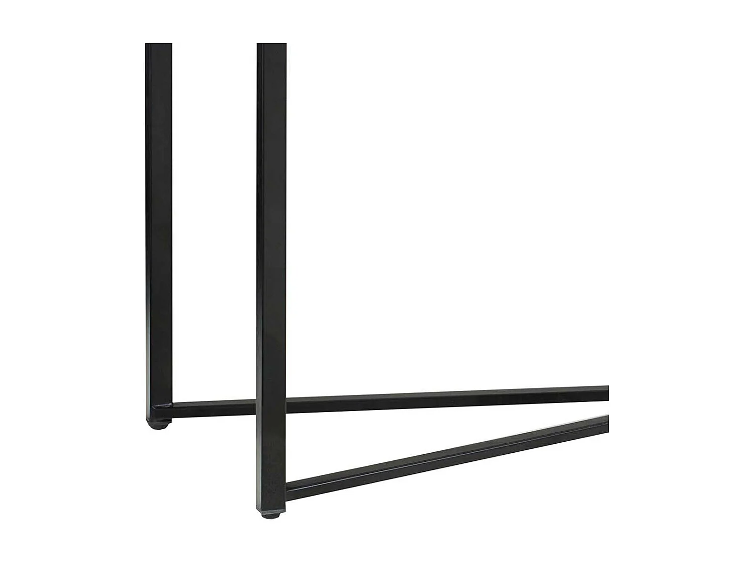 Marmor Konsolentisch in Weiß Bügelgestell aus Metall