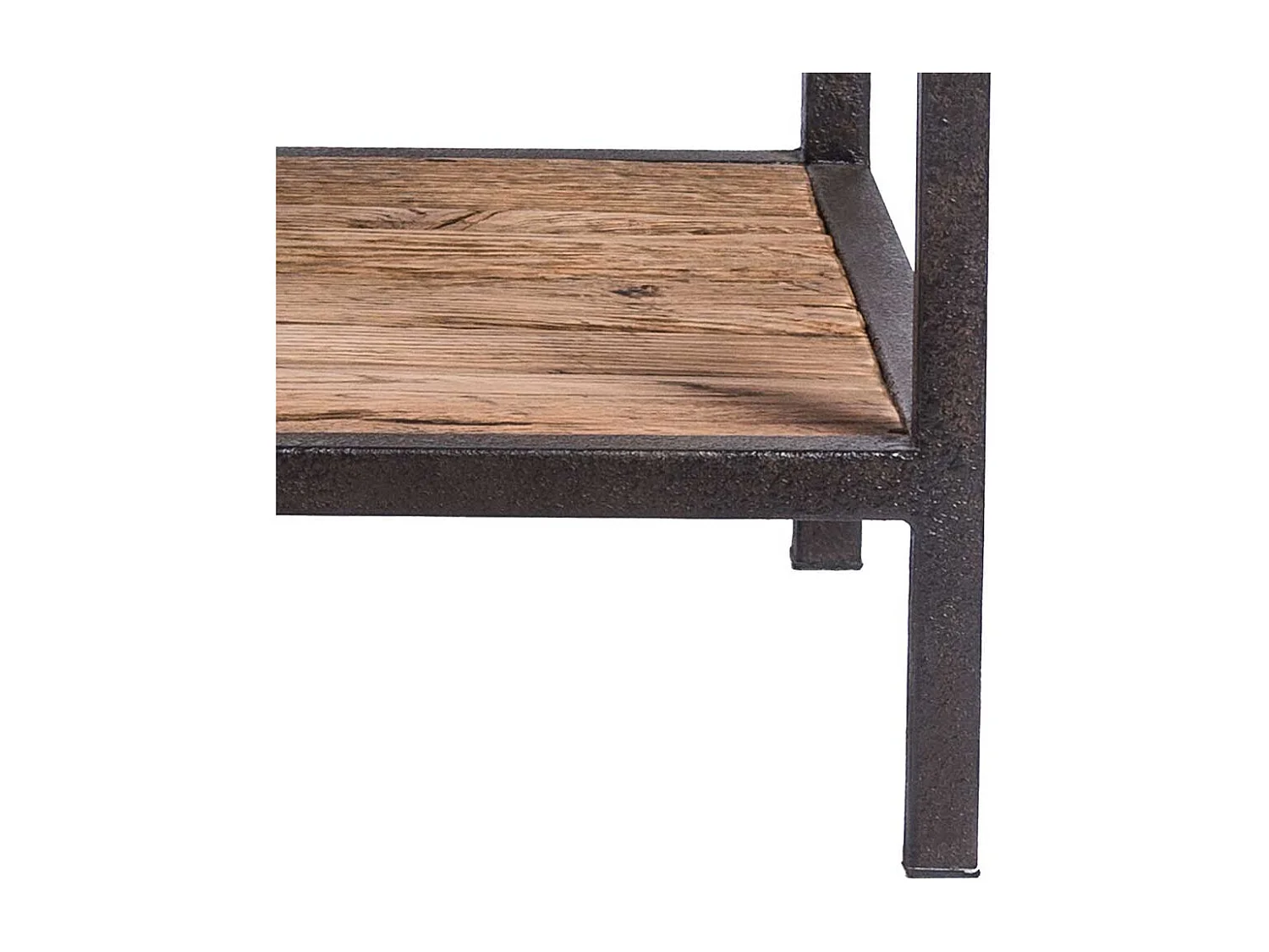 Konsolentisch aus Eiche antik Recyclingholz sechs Schubladen