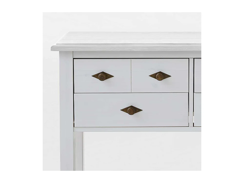 Kommoden Tisch in Weiß Landhausstil