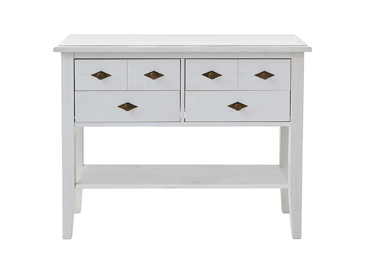 Kommoden Tisch in Weiß Landhausstil