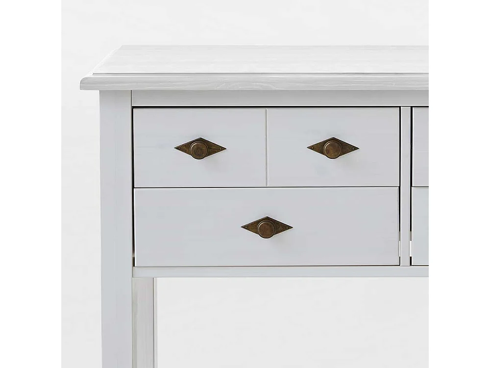 Kommoden Tisch in Weiß Landhausstil