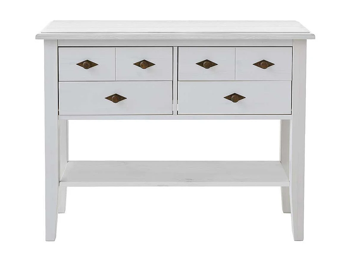 Kommoden Tisch in Weiß Landhausstil