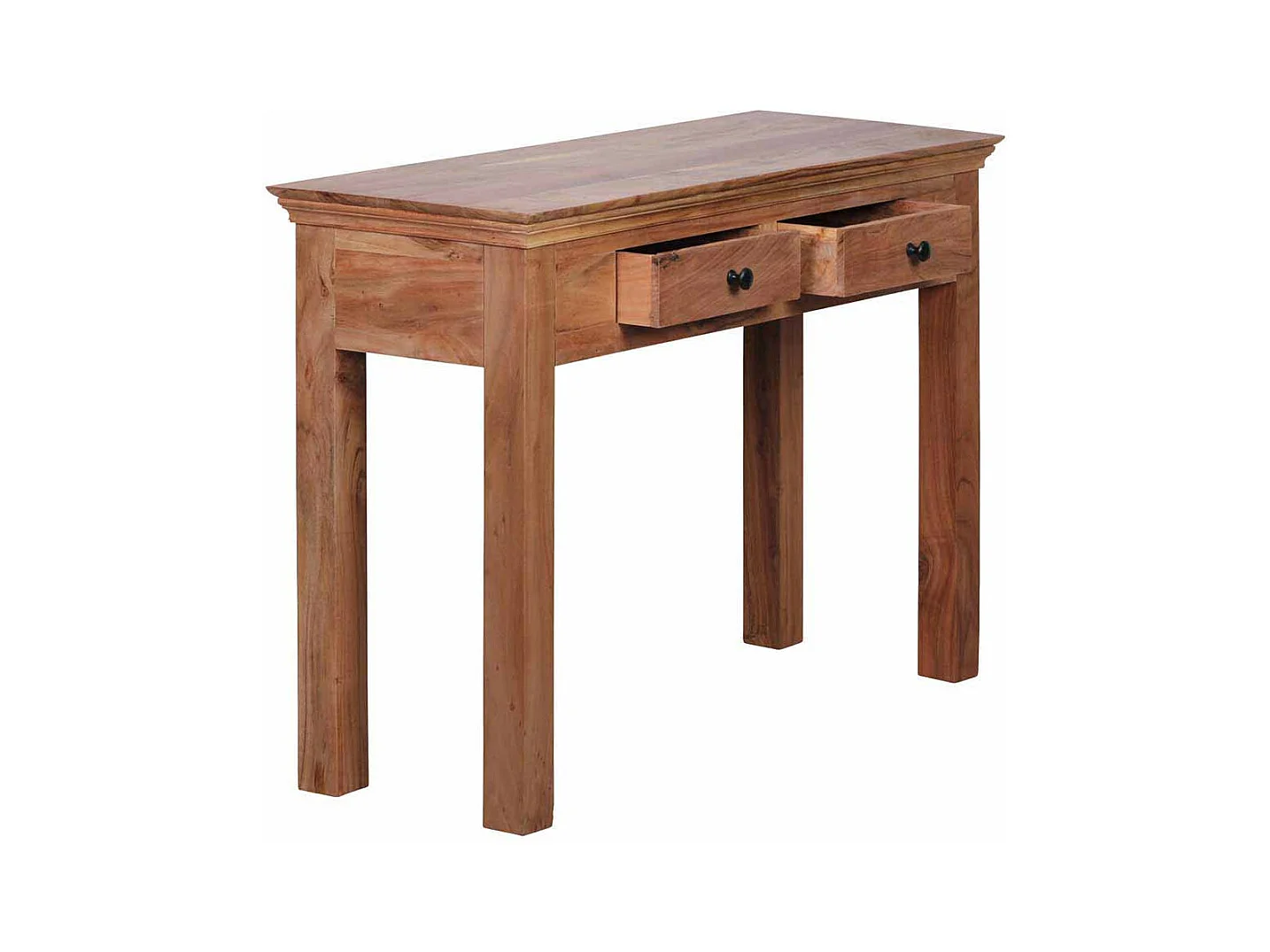 Konsolentisch aus Akazie Massivholz mit Schubladen