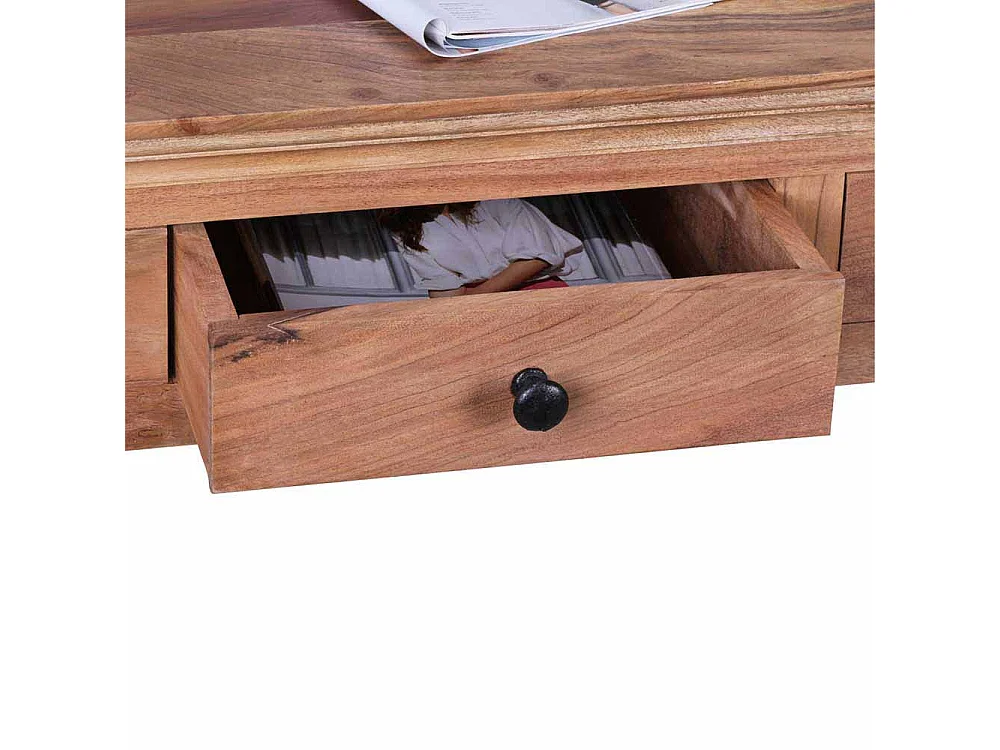 Konsolentisch aus Akazie Massivholz mit Schubladen