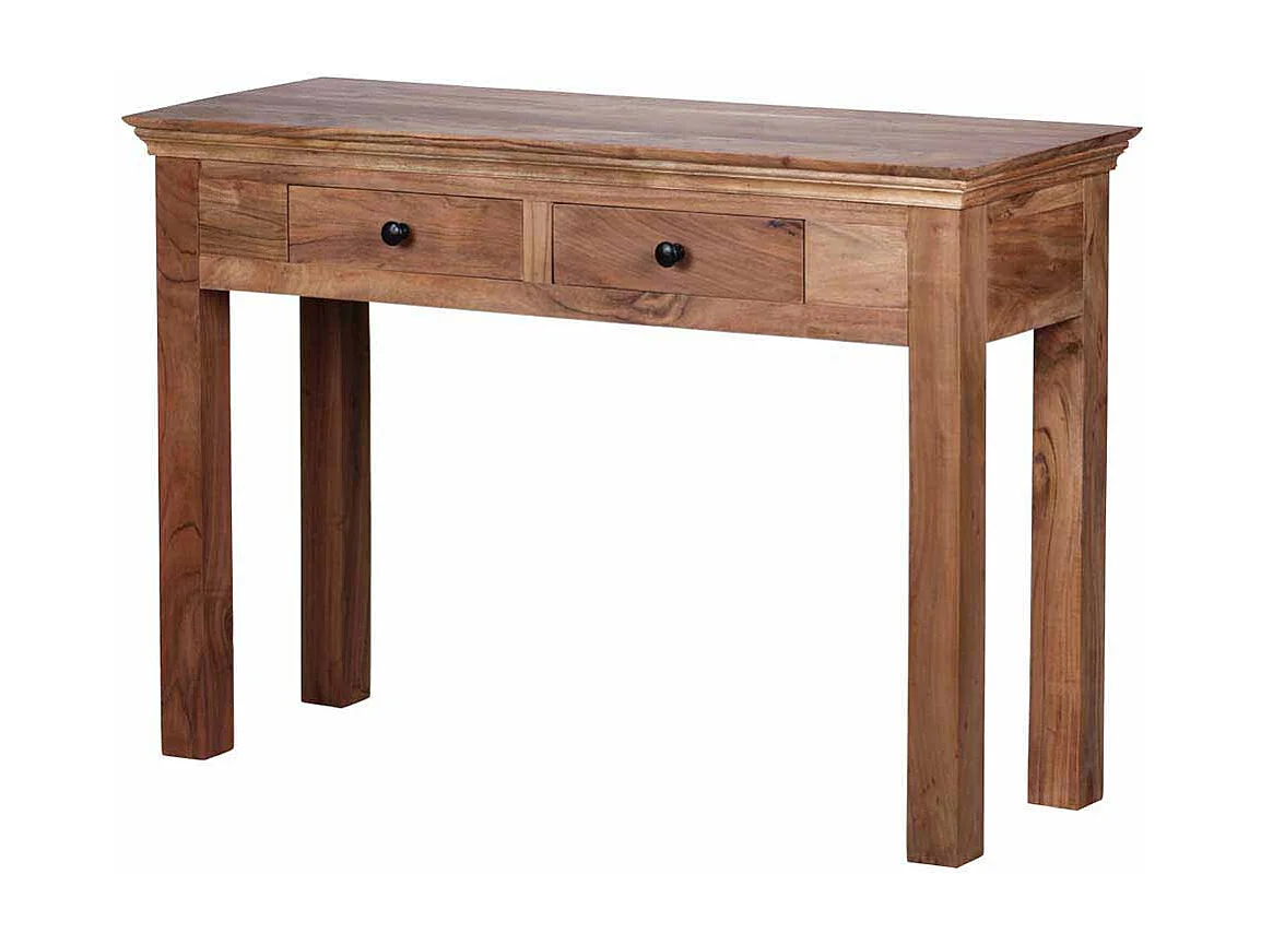 Konsolentisch aus Akazie Massivholz mit Schubladen