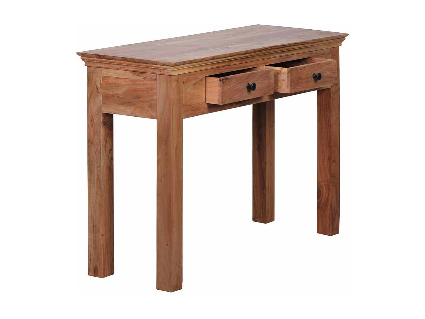 Konsolentisch aus Akazie Massivholz mit Schubladen